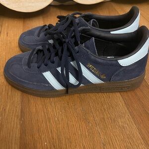 Adidas Womens  Spezial Navy and Light Blue Sneakers
